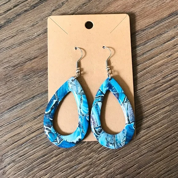 Handmade Clay Earrings, Lightweight Earrings - Picture 1 of 2
